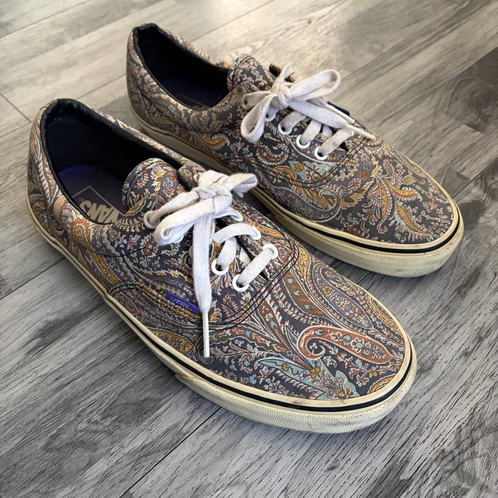 Vans x Liberty of London Paisley Canvas Sneakers - Multicolor Sz 12